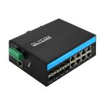 IP40 Manageable Switch 8 Port With 8 SFP Fiber Ports And 1 Console Port for sale