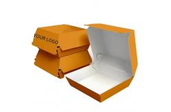 China Custom Eco-Friendly Burger Boxes  Biodegradable Kraft Food Containers for Takeaway supplier