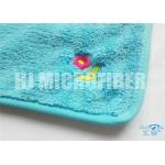 Super Soft And High Water Absorption Factory Direct Blue Printed Microfiber Cleaning Cloth  100%Economy  30X40cm for sale