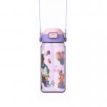 600ML Spill Proof Cartoon Animal Print Reusable PC Straw Cup For Back To School for sale