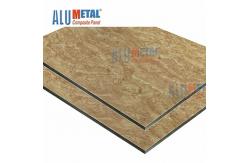 China Brown Marble Pattern Covered Aluminum Composite Panel 3D Exterior Wall supplier