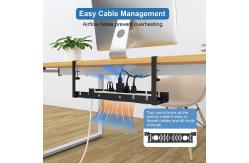 China Under Desk Storage Cable Tray with Adjustable Length and Sturdy Metal Construction supplier