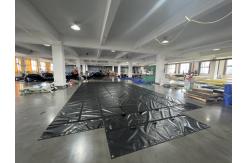 China 58 60 Heavy Duty Lumber Tarp 18oz Black PVC Tarpaulin Truck Cover supplier