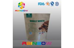 China OEM Moisture Proof Dry Food Packaging Kraft Paper k Bags With Custom Printing supplier