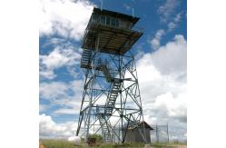 China 60m Galvanized Lattice Steel Military Guard Tower supplier