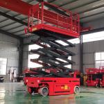 320kg Self Propelled Scissor Lift Platform 10m 12m Electric Scissor Lift for sale
