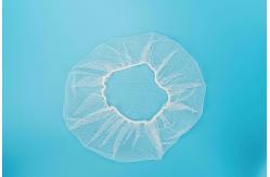 China Anti Dust Disposable Nylon Honeycomb Hairnet With Latex Free Elastic rubber supplier