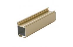 China Beige Powder Coating T8 Aluminum Sliding Section supplier