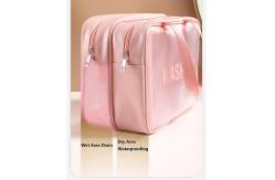 China high quality soft waterproof durable tolietry bag with handle supplier