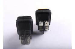China Button Waterproof Momentary Rocker Switch , Miniature Rocker Switch 32x25mm supplier