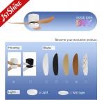 Low Ceiling Room Small LED Ceiling Fan With Plastic Blades And Remote Control