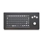 Waterproof 72 keys Rugged Keyboards Military With optical Trackball for sale
