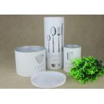 Custom Kraft Paper Tubes Packing With Movable PP Lids For Tableware