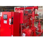 High Pressure Skid Mounted Fire Pump 450GPM/105PSI With Ductile Cast Iron Casing for sale