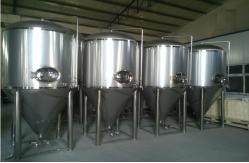 China Argon Arc Welded Stainless Steel Beer Container , Conical Fermentation Tank supplier