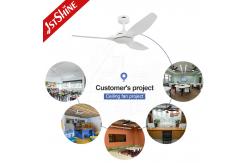 China 52 Inches White Ceiling Fan Without Light ABS Blade Smart APP Control supplier