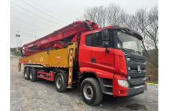 China Used Shacman Concrete Pump Truck 56m With Shacman Truck In Perfect Condition supplier