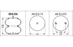 China Goodyear 2B10-226 Stemco Air Spring 578-92-3-250 Firestone W013587795 supplier