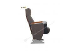 China Heavy Duty Steel Frame Auditorium Fold Chair With Fabric Seat And Backrest supplier