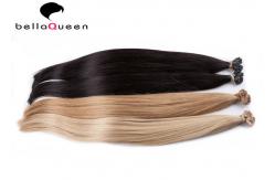 China 6A Grade U - Tip Hair Extensions Natural Black Silky Straight With Full Cuticle supplier