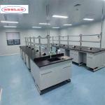Chemistry Lab Bench As Drawing Shelves and Cupboards for Optimal Space Utilization