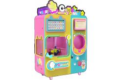 China Automatic Cotton Candy Vending Machine Floss Sugar Operated by Mechanical Arm supplier