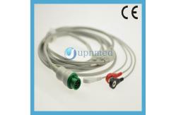 China Mindray T5 One piece 3-lead ECG Cable with leadwires,snap supplier