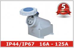 China Wall Mounted Electrical Industrial Power Socket 16A 32A 63A 125A supplier