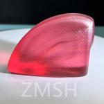 Paparacha sapphire raw gemstone lab-made orange pink sapphire gemstone Mohs hardness 9 for sale