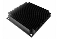 China 6005 Black Anodized Extruded Heat Sink Profiles For Audio Equipment supplier
