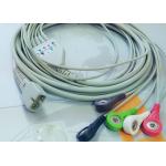 MEK 6 Pin Patient Monitor Accessories One Piece ECG Cable 5 Leads for sale