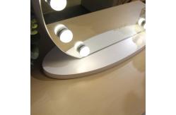 China Round LED Vanity With Mirror And Lights Desktop Adjustable Lighting supplier