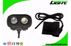 China Dual Beam OLED 15000lux Mining Hard Hat Headlamp Double Shot Molding IP68 supplier