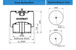 China Air Spring Kit Cover Plate and Bottom Piston supplier