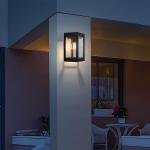 Glass Panel Wall Mounted Outdoor Solar Lanterns Warm White Lights 3000K IP54 4W for sale