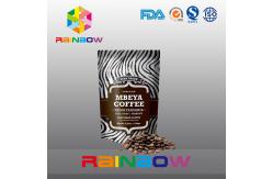 China Customized 2oz Aluminum Foil Lined Black Matt Stand Up Coffee Bag with Valve supplier