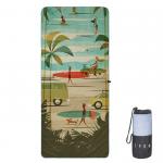 OEM Digital Print extra long Microfiber Surf Beach Towel 200GSM for sale