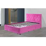 Fabric Remoyable Upholstered Platform Bed Frame Modern Style Double King Size for sale