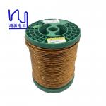 Custom 155/ 180 Copper Litz Wire 0.4mm X 120 Strands Polyesterimide Film Taped for sale