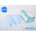 Children Adults Ffp3 Rated Mask 3 Layers Protective White And Blue Color for sale
