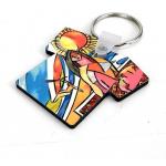 T Shirt Car Keychain Dye Sublimation Blanks Thermal Transfer Printing for sale