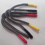 Red Round Silicone Head Polyester Drawstring Cord Braided 5mm-8mm