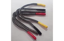 China Red Round Silicone Head Polyester Drawstring Cord Braided 5mm-8mm supplier