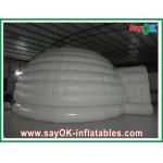 Domed Inflatable Igloo Waterproof Oxford Cloth Inflatable Air Tent White 10m Customed CE for sale