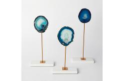 China Contemporary Marble Base tabletop Agate Decorative Art Craft supplier