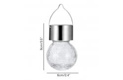 China 6cm Solar Powered LED Ground Lights 5W Colour Changing Crackle Ball supplier