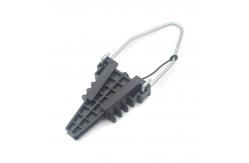 China Black 2 Wires Insulating Dead End Clamp Wedeg Shaped supplier