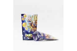 China Custom Printing Aluminum Foil ziplockk Bag 3 Sides Seal With Clear Window supplier