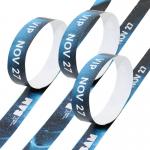 2025 Customized Logo Print  Paper Bracelets ID and Code personalized Wristband Tyvek Paper Wristband for events for sale