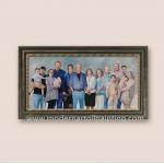 Family People Custom Oil Realistic Portrait Painting For Holiday Gift 40 Cm X 80 Cm for sale